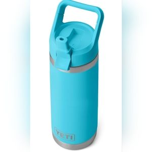 Yet Rambler 18oz Water Bottle With Straw Cap - Reef Blue